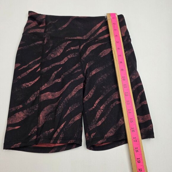 Jessica Simpson Women's Tummy Control Bermuda Short Small Black Mystic Zebra - Picture 11 of 14